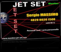 Carte de membre Jet Set